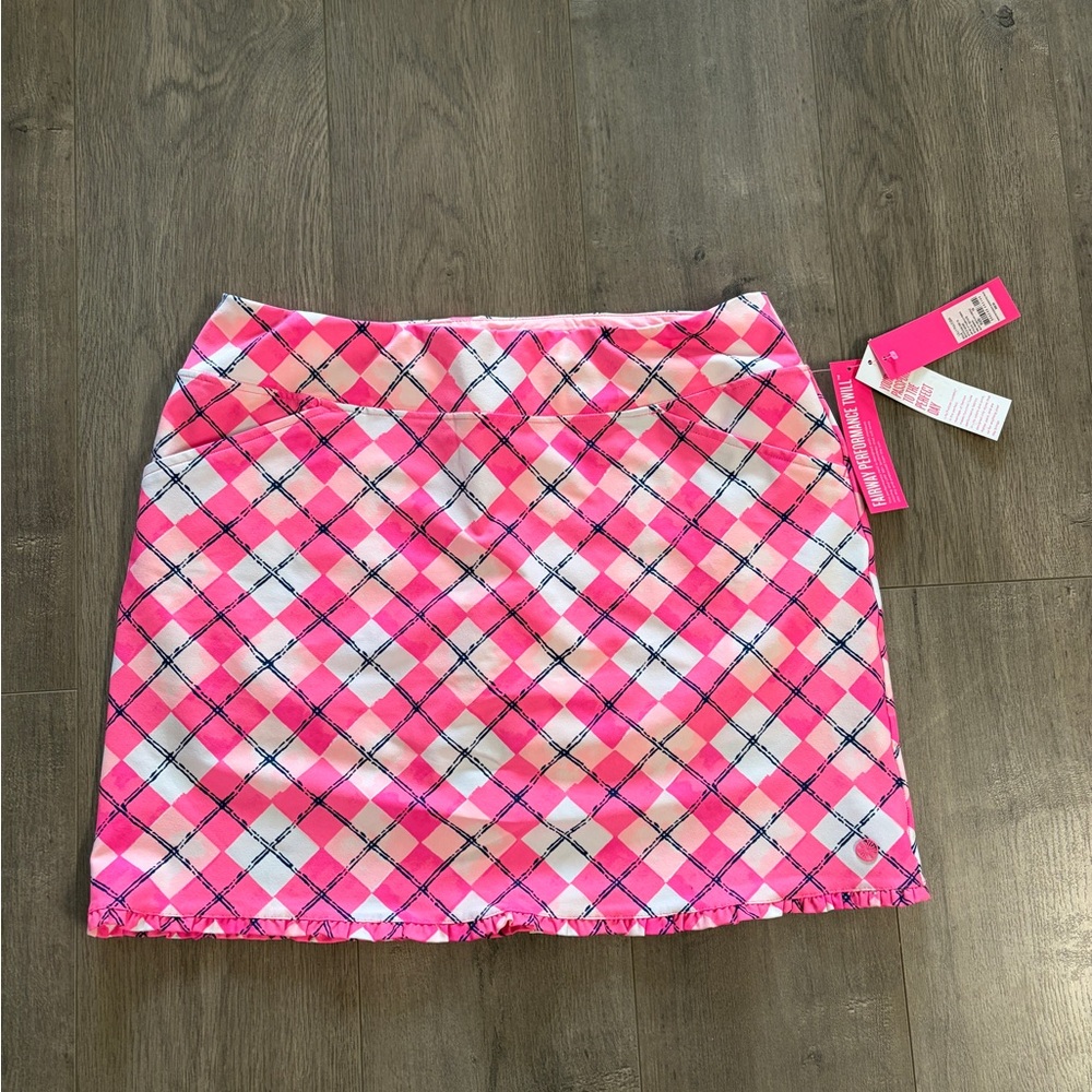 Lilly Pulitzer Pink Plaid Women's Skort